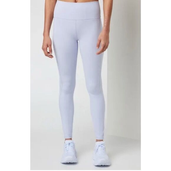 VUORI Studio Pocket 7/8 Legging High Rise Stretch Pants Peri Light Blue VW446 La - Picture 1 of 9